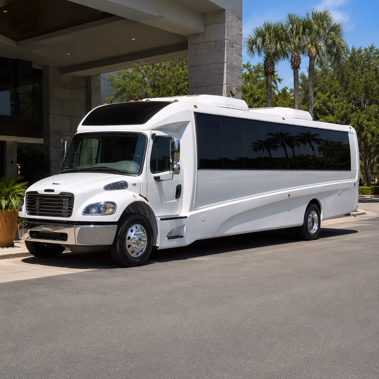 olathe parking shuttle and park and ride bus rentals